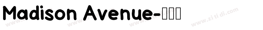 Madison Avenue字体转换